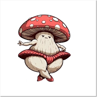 Cute Mushroom Vintage Posters and Art